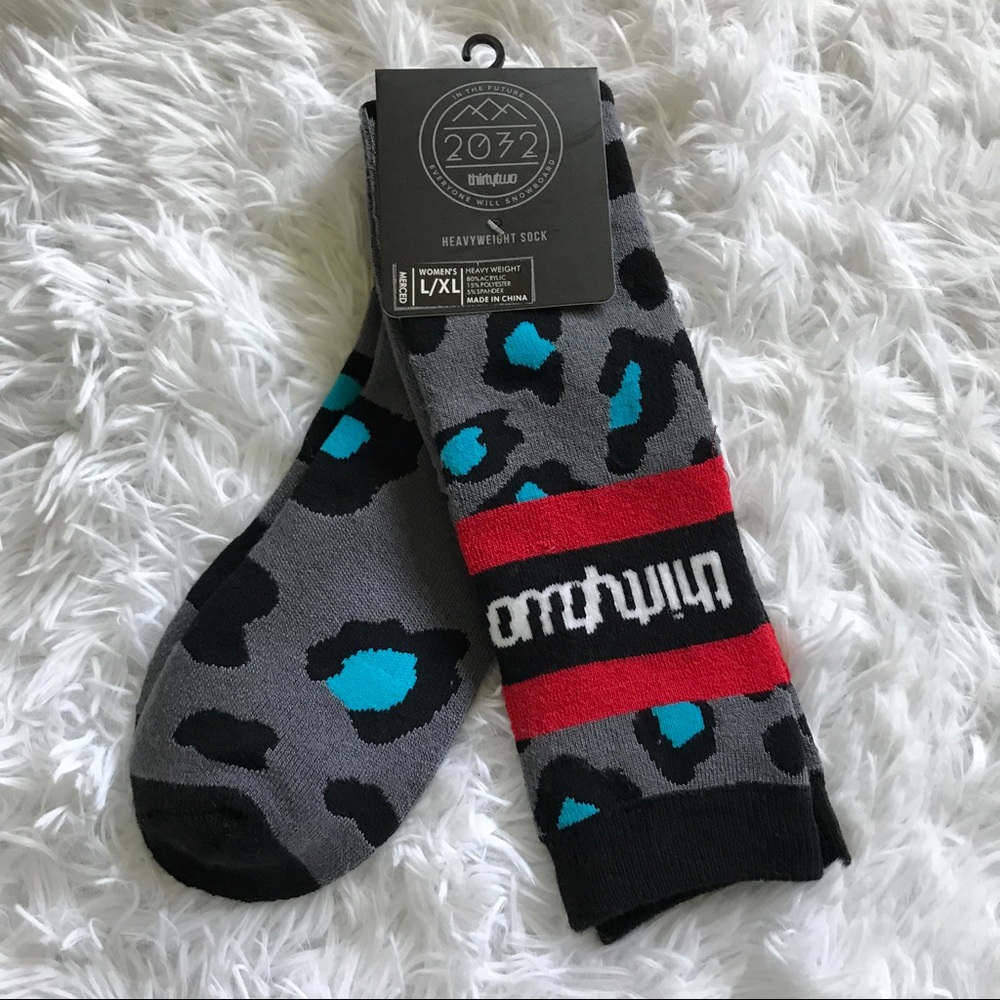 NWT THIRTYTWO HEAVY SNOWBOARD SOCKS L/XL